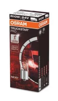 Автолампа Osram R10W BA15s 12,5 W прозрачная OSRAM 5637TSP