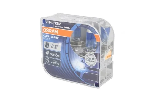 Лампа фарна H4 12V H4 12V 100/90W P43t COOL BLUE BOOST Next Gen компл. (вир-во) OSRAM 62193CBB-HCB