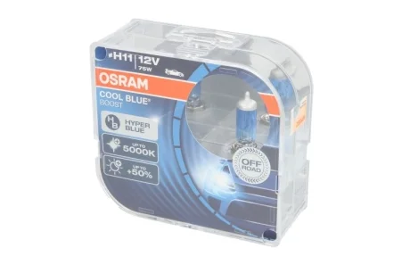 Автолампа Osram Cool Blue Boost H11 PGJ19-2 75 W темно-голубая OSRAM 62211CBBHCB