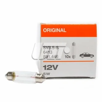 Автолампа Osram Original C5W SV8,5-8 5 W прозрачная OSRAM 6413