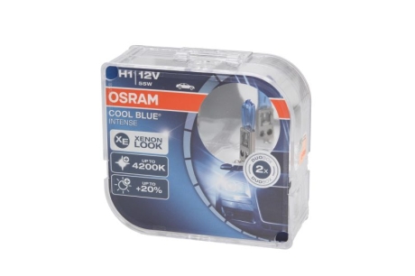 Автолампа Cool Blue Intense H1 P14,5s 55 W светло-голубая OSRAM 64150CBI-HCB (фото 1)