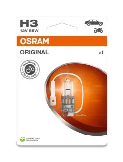 Лампа фарна H3 12v 55w Pk22s 1шт.blister eco-упаковка (вир-во) OSRAM 64151-1BL