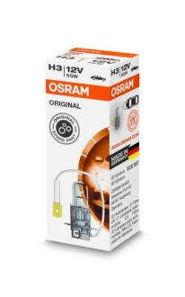 Лампа фарна H3 12v 55w Pк22s (вір-во) OSRAM 64151 (фото 1)
