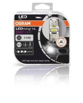 Комплект ламп (2шт.) LED H3 8W 12V PK22S 6500К OSRAM 64151DWESYHCB