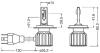 Комплект ламп (2шт.) LED H4/H19 15W 12V P43t/PU43t-3 6000К OSRAM 64193DWBRT2HFB (фото 3)