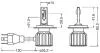 Комплект ламп (2шт.) LED H4/H19 15W 12V P43t/PU43t-3 6000К OSRAM 64193DWBRT2HFB (фото 3)