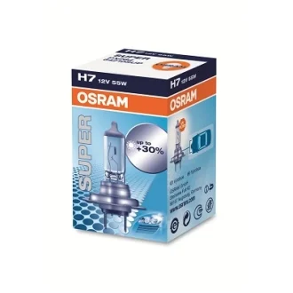 Автолампа Osram Super H7 PX26d 55 W прозрачная OSRAM 64210SUP