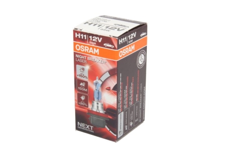 Лампа фарна H11 12V 55W PGJ19-2 NIGHT BREAKER LASER next generation (+150) (вир-во) OSRAM 64211NL