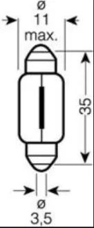 Автолампа 5W OSRAM 6423-02B