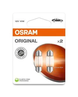 Автолампа 10W OSRAM 6438-2BL