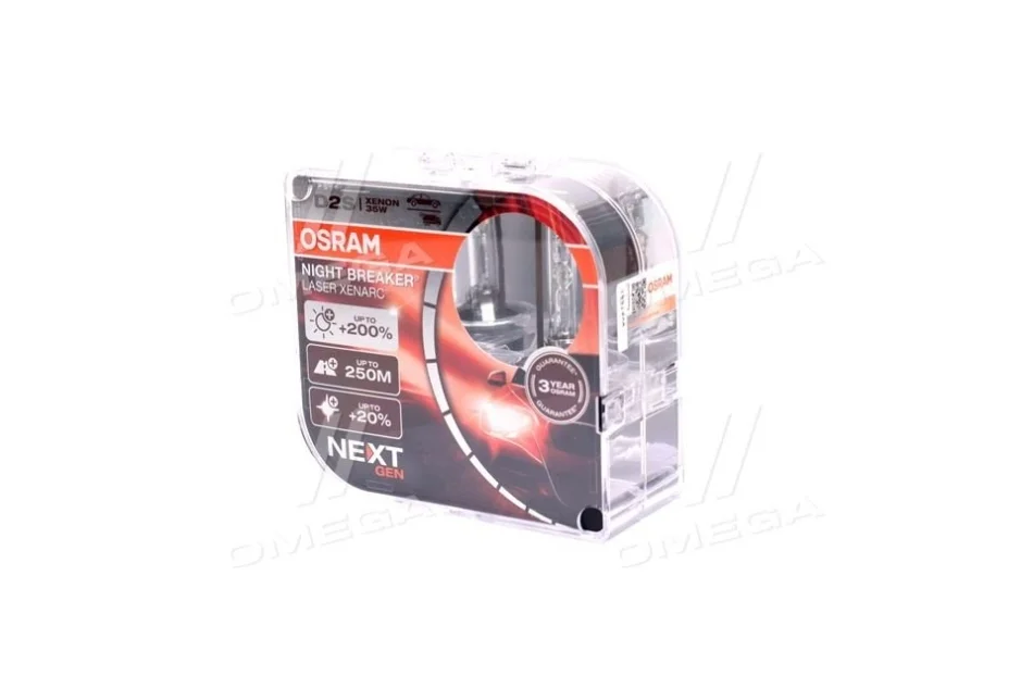 Лампа ксенонова D2S XENARC NIGHT BREAKER LASER Next Gen 35Вт, PK32d-2 (+220) компл.(вир-во) OSRAM 66240XNN-HCB (фото 1)