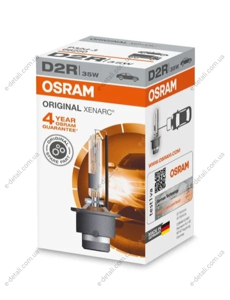Лампа ксенонова D2R XENARC ORIGINAL 85В, 35Вт, P32d-3 4100K (вір-во) OSRAM 66250 (фото 1)