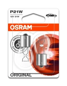 Автолампа Osram Original P21W BA15s 21 W прозрачная OSRAM 750602B