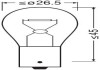 Лампа допоміжн. освітлення Р21W 12V 21W ВА15s (2 шт) blister eco-упаковка OSRAM 7506-2BL (фото 2)