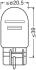Лампа допоміжн. освітлення 12V 21/5W W3x16q (2 шт) blister OSRAM 7515-2BL (фото 3)