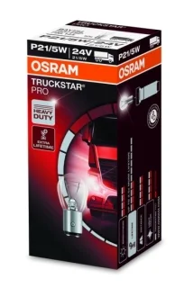 Автолампа Osram P21/5W BAY15d 10 W 28 W прозрачная OSRAM 7537TSP