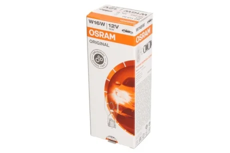 Автолампа Original W16W W2,1x9,5d 16 W прозрачная OSRAM 921