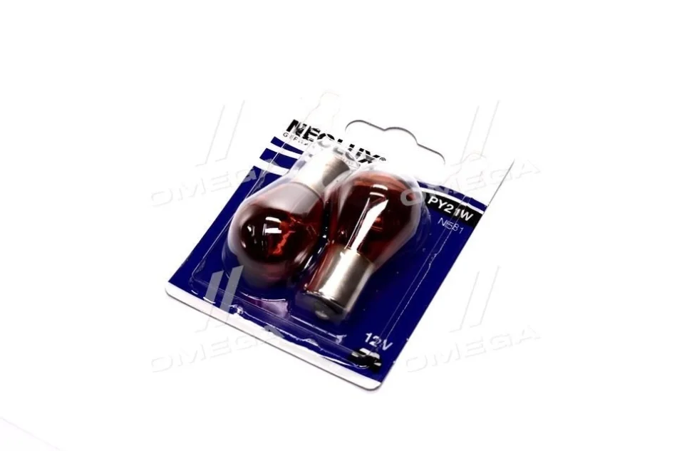 Лампа вспомог. освещение РY21W 12V 21W ВАU15s (blister 2шт) (выр-во Neolux) OSRAM N581-02B (фото 1)