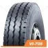 Шина 9,00R20 144/142К (16PR) VI-708 з камерою та обідною стрічкою Ovation 90020VI708 (фото 1)