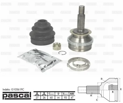 Шарнир приводного вала PASCAL G10561PC
