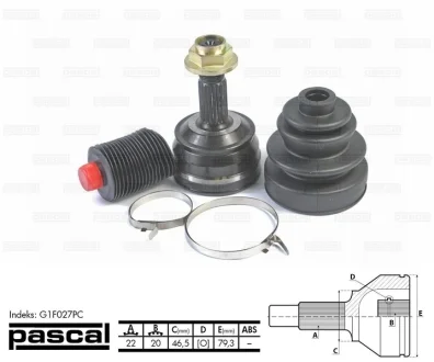Шарнир приводного вала PASCAL G1F027PC