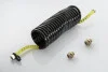 Шланг витой черный/желтый M22x1.5|/M22x1.5 с переходниками PE AUTOMOTIVE 076.375-10A (фото 1)