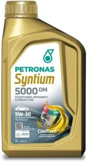 Олива 5W30 SYNTIUM 5000 DM (1L) (MB 229.51/MB 229.52/VW 505.00/505.01/LL-04) Petronas 70644E18EU