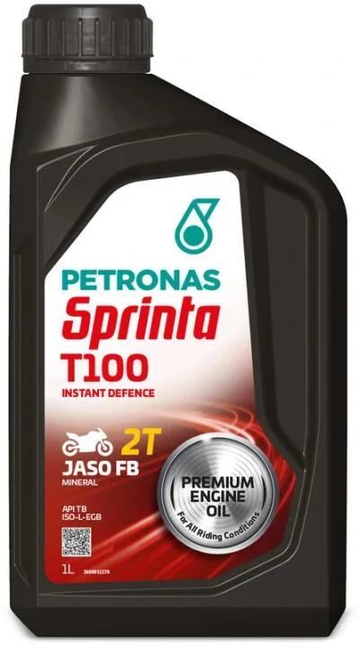 Масло SPRINTA T100 (1L) 2T (ISO-L-EGB/JASO FB) (API TB) Petronas 73122E15EU (фото 1)
