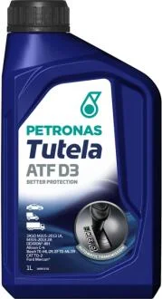 Масло TUTELA ATF D3 (1L) (GM Dexron III-H/Dexron III-G/Allison C4/Ford Mercon) Petronas 76127E15EU