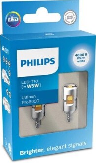 Автолампа светодиодная PHILIPS 11961WU60X2