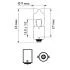 Автолампа Philips Vision H10W BA9s 10 W прозрачная PHILIPS 12024CP (фото 3)