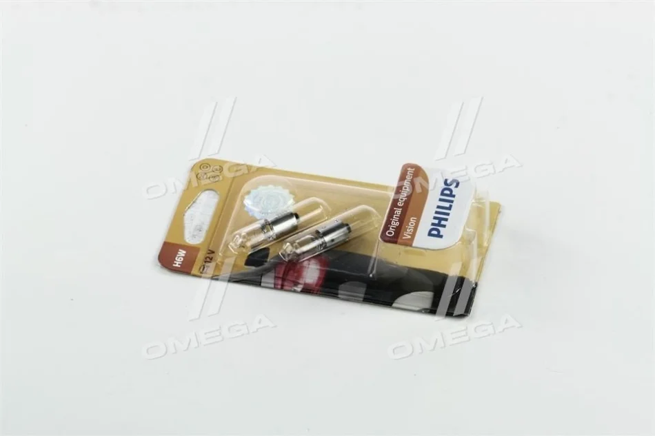 Лампа накаливания H6W 12V 6W BAX9s 2шт blister (выр-во Philips) PHILIPS 12036B2 (фото 1)