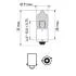 Лампочки освітлення, ксенон, LED PHILIPS 12036WVUB2 (фото 3)