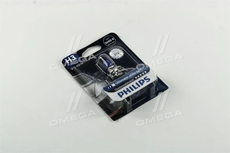 Лампа розжарювання H3 12V 55W PK22s Diamond Vision 5000K 1шт blister (вир-во Philips) PHILIPS 12336DVB1 (фото 1)