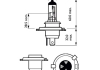 Лампа розжарювання H4 VisionPlus (+60) 12V 60/55W P43t-38 2шт PHILIPS 12342VPC2 (фото 3)