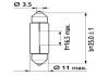 Автолампа Standard C5W SV8,5 5 W прозрачная PHILIPS 13844CP (фото 3)