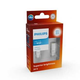 LED W5W Ultinon Pro7000 SI 24V PHILIPS 24961WU70X2