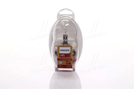 Лампа фарная (набор) H1 12V 55W P14,5s (выр-во Philips) PHILIPS 55472EKKM