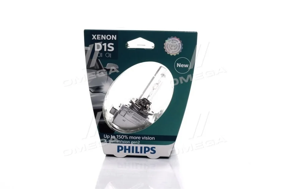 Лампа ксенонова D1S X-treme Vision 85В, 35Вт, PK32d-2 4800К+/-600К (вир-во Philips) PHILIPS 85415XV2S1 (фото 1)