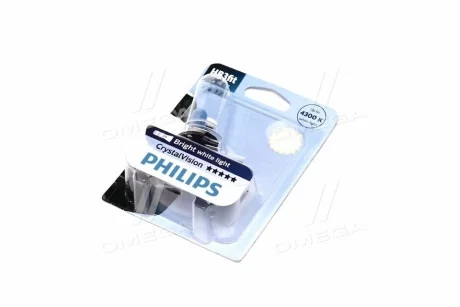 Лампа накаливания HB3 12V 60W P20d Cristal Vision 1шт blister 4300K (выр-во Philips) PHILIPS 9005CVB1