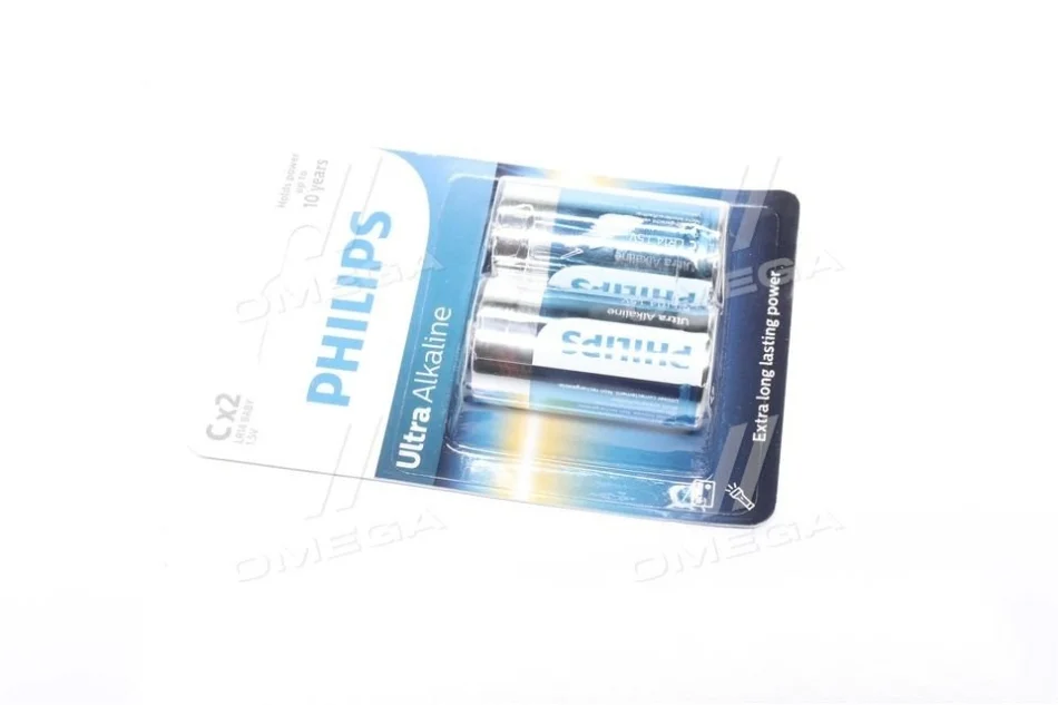 Батарейка LR14/ C Ultra Alkaline (Blister 2шт) (вир-во Philips) PHILIPS LR14E2B/10 (фото 1)