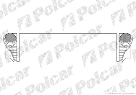 Радіатор інтеркулера 3.0T-GDI 24V BMW 5 F10-18 10-17, 5 Gran Turismo F07 09-17, 7 F01-F04 08-15 Polcar 2021J81X
