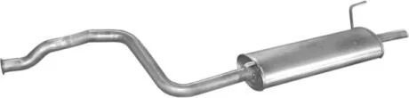 Глушитель (задняя часть) алюминизированная сталь Audi 80 1.9TD Polmostrow POLMOSTROW 01.63