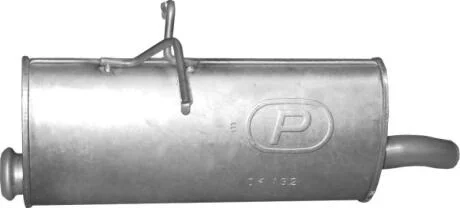 Глушник задн. CITROEN BERLINGO, PEUGEOT PARTNER (2002-08) Turbo Diesel (вир-во Polmostrow) POLMOSTROW 04.132