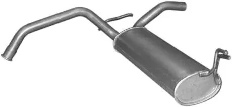 Глушитель алюм. сталь, задн. часть Citroen C1/Peugeot 107/Toyota Aygo 1.0i -12V 05-08/09 Polmostrow POLMOSTROW 04.233