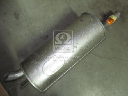 Глушник (задня частина) алюмінійована сталь Fiat Doblo 1.6i, 1.9D (00-05) POLMOSTROW 07.414