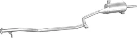 Глушитель алюм. сталь, задн. часть Hyundai Pony 89-94/Excel 89-94 1.3/1.5 hatcback Polmostrow POLMOSTROW 10.011