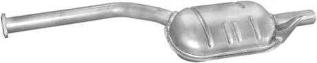 Глушитель алюм. сталь, средн. часть Mercedes W124 85-93 200TD/250D/TD Polmostrow POLMOSTROW 13.07