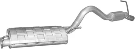 Глушитель задн. Mitsubishi L200 2.5 Turbo Diesel (выр-во Polmostrow) POLMOSTROW 14.145