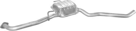 Глушитель, алюм. сталь, средн.часть Opel Omega B 2.5i прав kat 94- Polmostrow POLMOSTROW 17.232